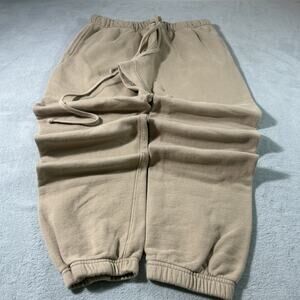 Y2k 2000s Heavyweight Tapered Baggy Sweatpants Men Large 30x30 Barrel Wide Loose